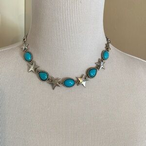 Star and turquoise necklace